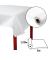 5 PROnappe Tischdecke weiß 1,2 x 6,0 m